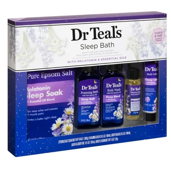 NIB Dr Teal’s sleep bath 5-piece bath and body with megaton and essential oils - Picture 3 of 13